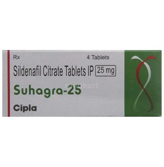 suhagra 25mg tablet 4's